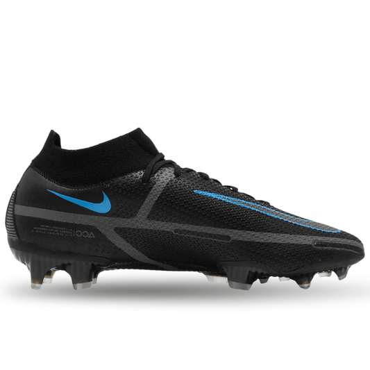 Nike Phantom GT2 Elite DF FG (Black/Iron Grey) | SoccerWearhouse