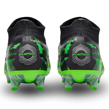 Nike Phantom GT2 Elite DF Shockwave Firm Ground Soccer Cleats (Black/Metallic Platinum) | SoccerWearhouse