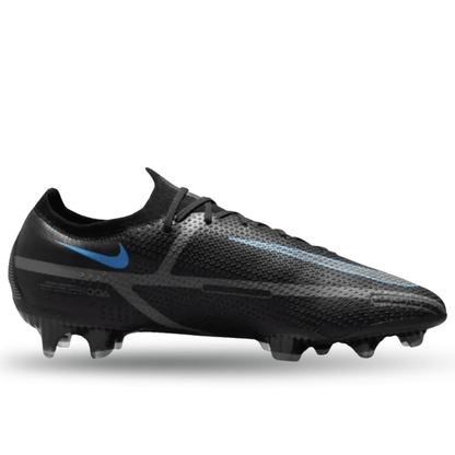 Nike Phantom GT2 Elite FG Soccer Cleats(Black/Iron Grey) | SoccerWearhouse