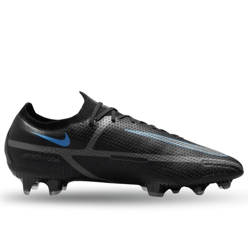 Nike Phantom GT2 Elite FG Soccer Cleats(Black/Iron Grey) | SoccerWearhouse