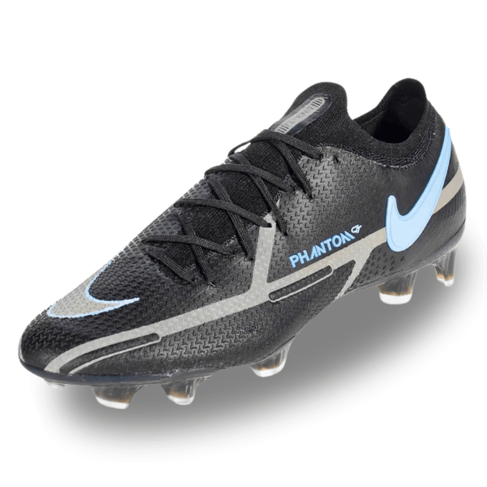 Nike Phantom GT2 Elite FG Soccer Cleats(Black/Iron Grey) | SoccerWearhouse
