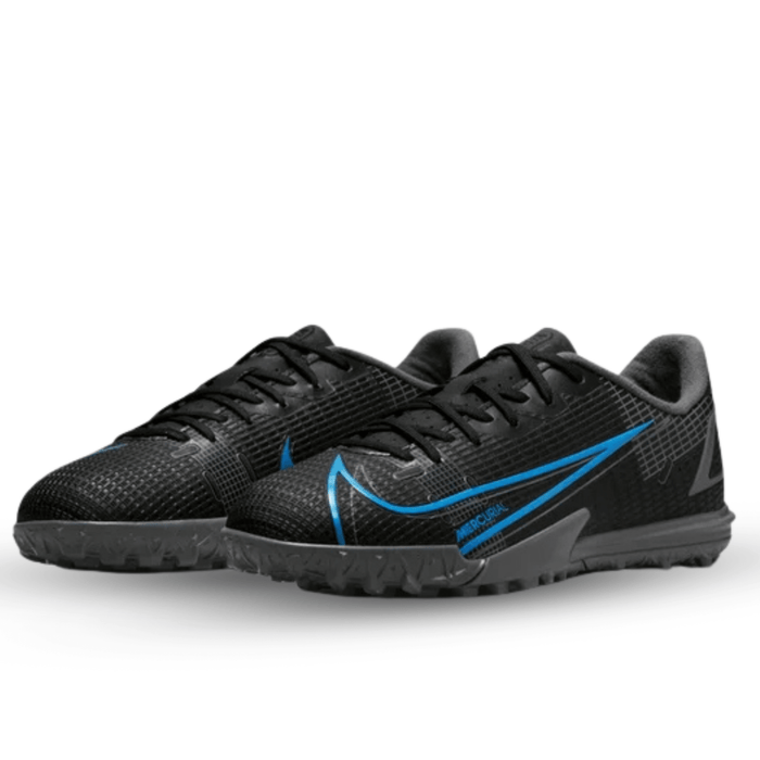 Nike Youth Jr. Vapor 14 Academy Turf (Black/Iron Grey) | SoccerWearhouse