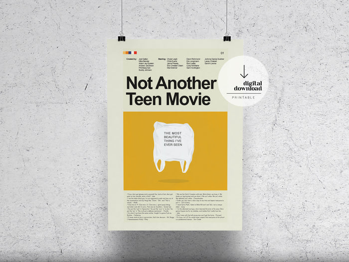 Not Another Teen Movie | DIGITAL ARTWORK DOWNLOAD