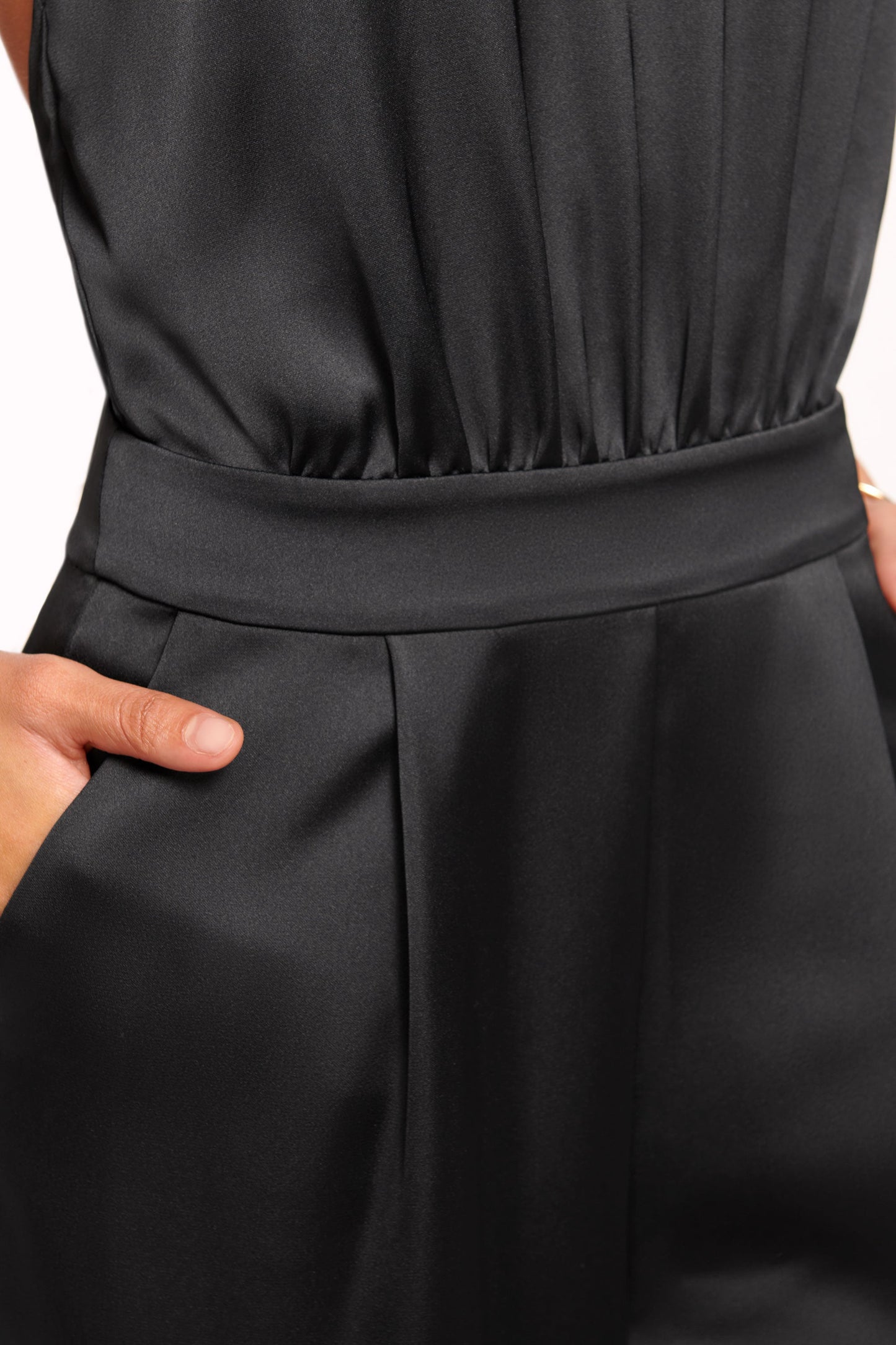 Tatiana Wide Leg Halter Jumpsuit