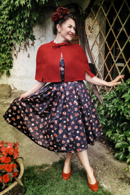 Lily Off Shoulder Rockabilly Circle Dress