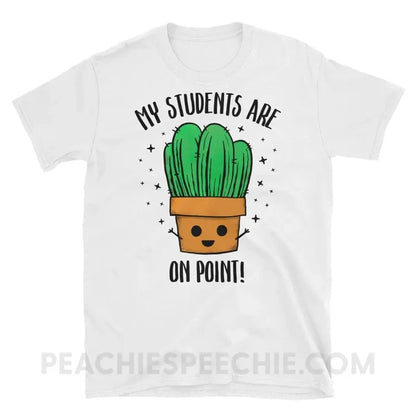 On Point Classic Tee - White / S - T-Shirts & Tops peachiespeechie.com
