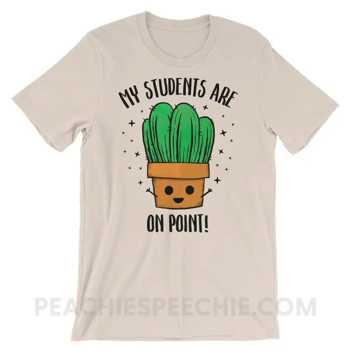 On Point Premium Soft Tee - Cream / S - T-Shirts & Tops peachiespeechie.com