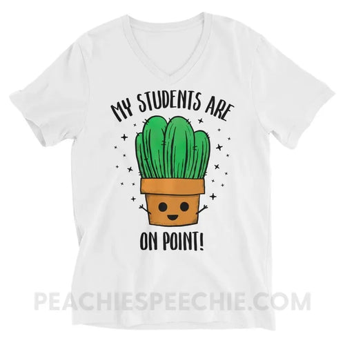 On Point Soft V-Neck - S - T-Shirts & Tops peachiespeechie.com