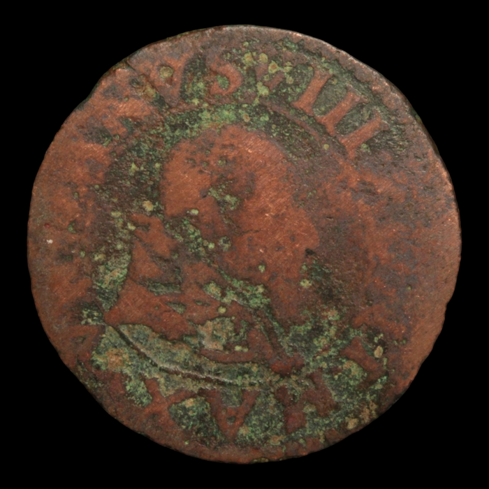 Papal States, Pope Urban VIII, Double Tournois - 1635 - Comtat Venaissin (France)