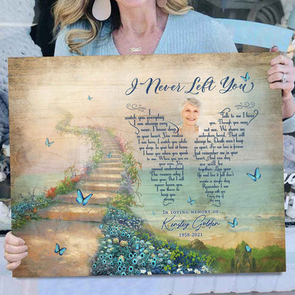 Personalized Memorial Gifts For Loss Of Mother, I Never Left You Poem Canvas Prints
