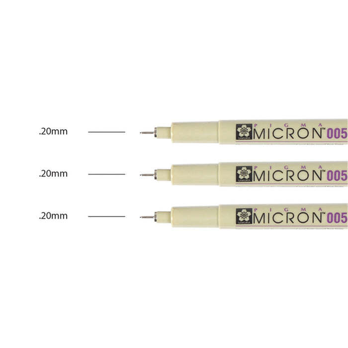 Pigma® Micron - 005 - 3 Set - Black
