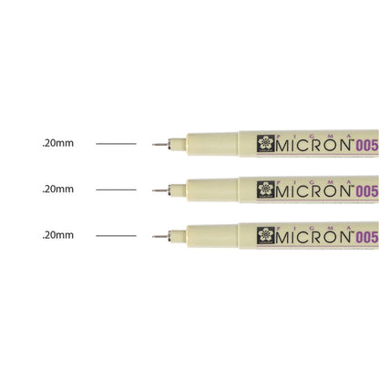 Pigma® Micron - 005 - 3 Set - Black