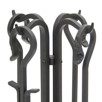 Pilgrim - Black Forged Hearth TS with Corn Broom