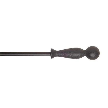 Pilgrim 5 Piece Matte Black Fireplace Tool Set with Iron Ball Handles and Round Base