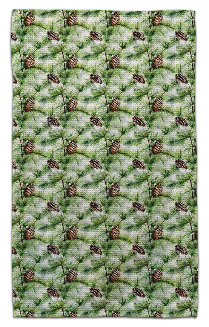 Pine Cone & Twigs Eco-Friendly Towel - CJ Bella Co.
