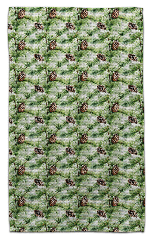 Pine Cone & Twigs Eco-Friendly Towel - CJ Bella Co.
