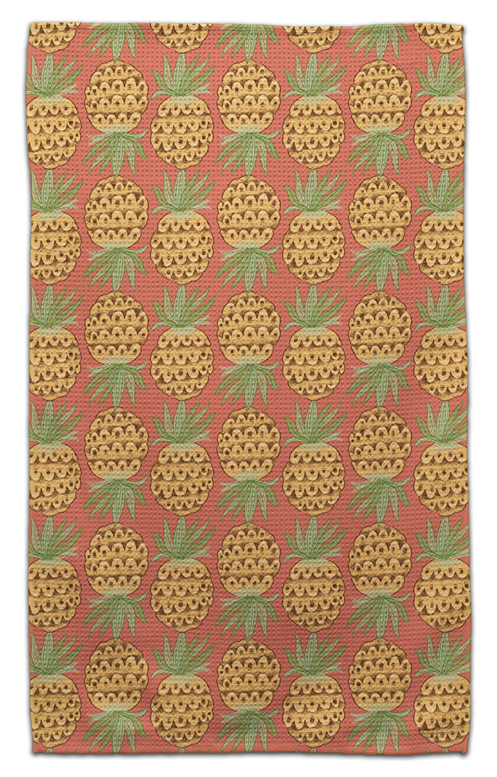 Pineapple Waffle Weave Towel - CJ Bella Co.