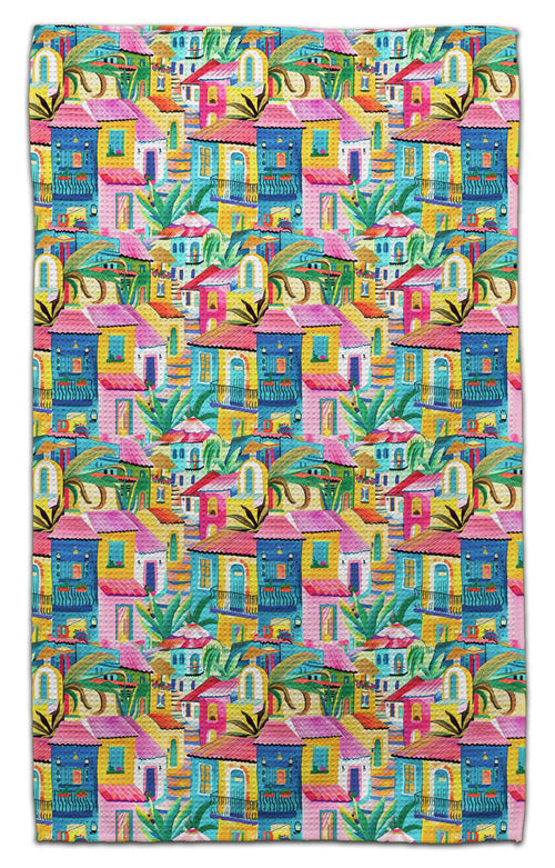 Pink Houses Eco-Friendly Towel - CJ Bella Co.