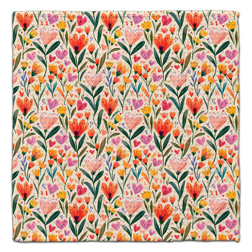 Pink & Orange Tulips Eco-Friendly Washcloth - CJ Bella Co.