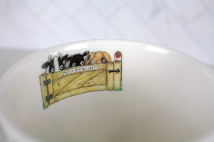 Please Shut the Garden Gate Tea Cup / Mug