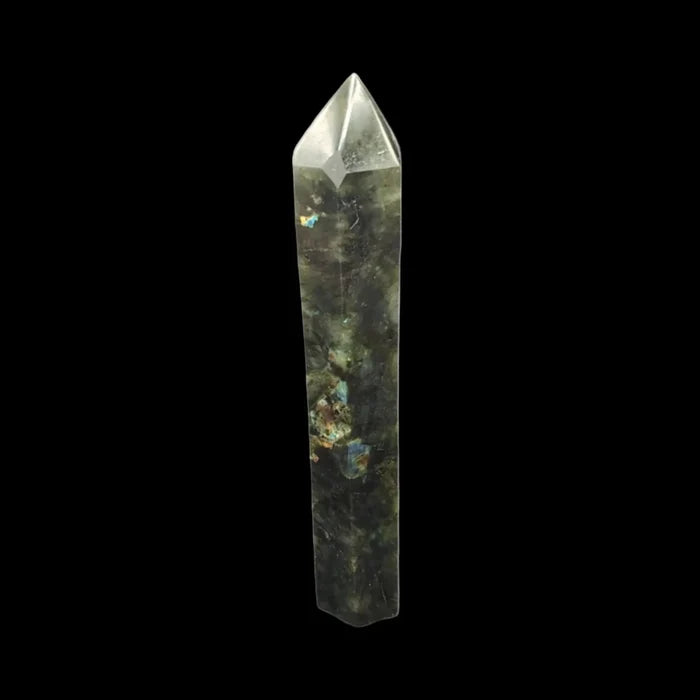 This is the left side of this Labradorite point