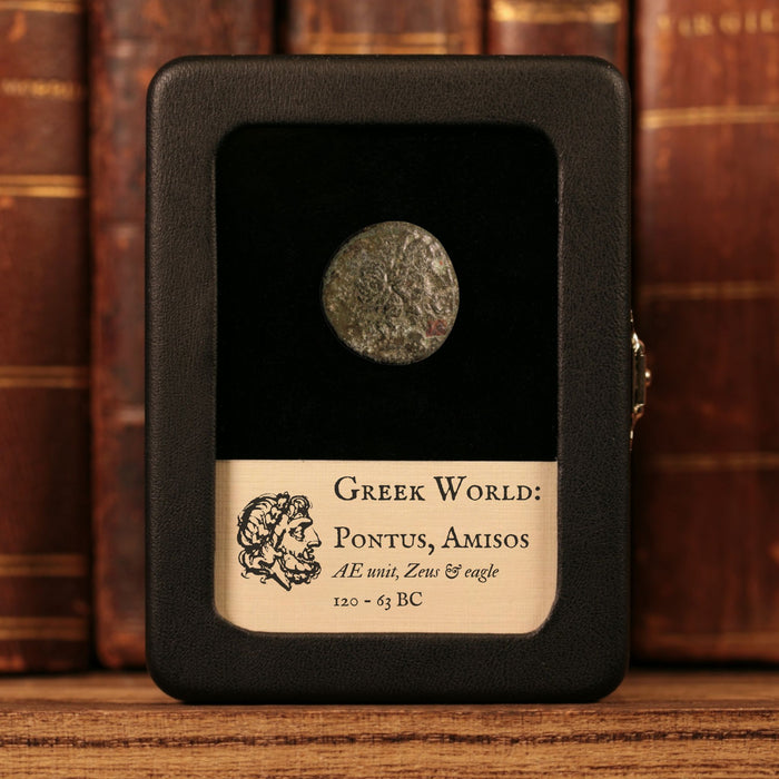 Pontus, City of Amisos, Bronze Unit, Zeus & Eagle - 120 to 63 BCE - Greek World