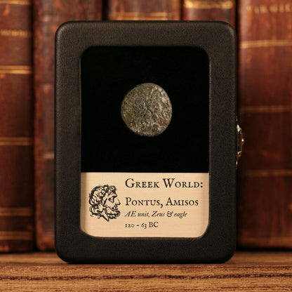 Pontus, City of Amisos, Bronze Unit, Zeus & Eagle - 120 to 63 BCE - Greek World