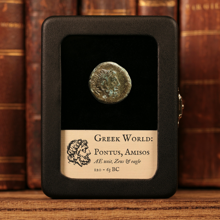 Pontus, City of Amisos, Bronze Unit, Zeus & Eagle - 120 to 63 BCE - Greek World