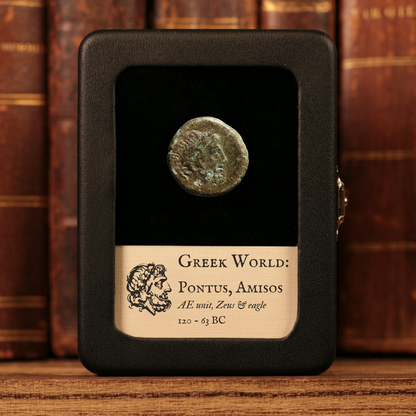 Pontus, City of Amisos, Bronze Unit, Zeus & Eagle - 120 to 63 BCE - Greek World