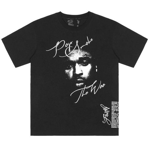 Pop Smoke x Vlone Faith T-shirt Black