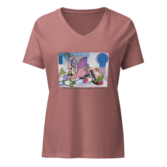 Popeye - Olive Oyl Spa - Women’s V-neck T-shirt - Whippie's