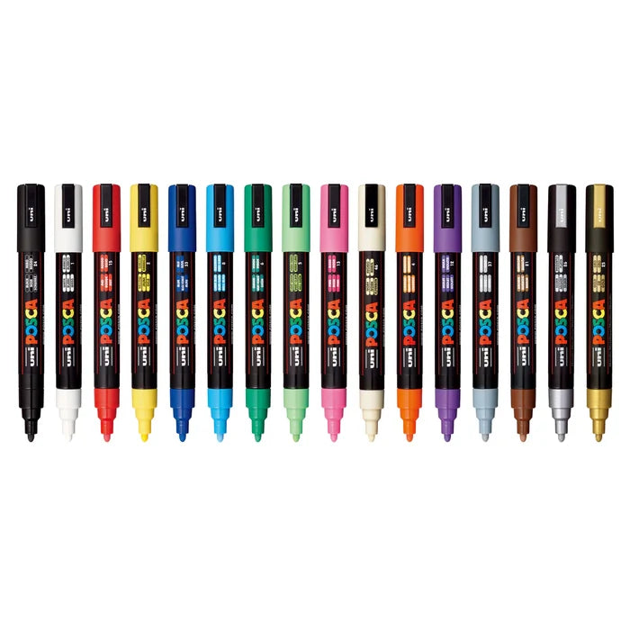 POSCA - PC-5M Water-Based Paint Markers (16 Pack)
