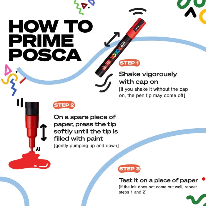 POSCA - PC-5M Water-Based Paint Markers (16 Pack)