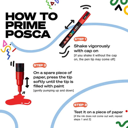 POSCA - PC-5M Water-Based Paint Markers (16 Pack)