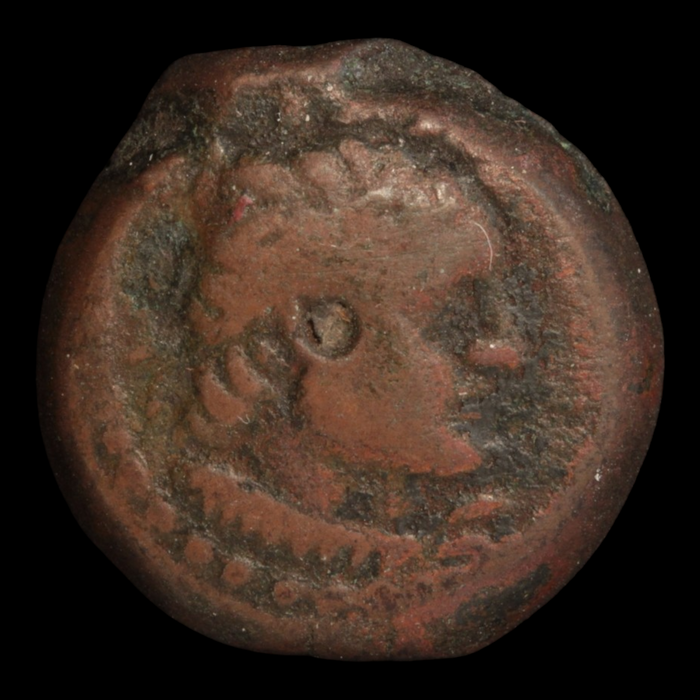 Ptolemaic Egypt, Ptolemy V, Bronze Hemiobol - 204 – 180 BCE - Egypt