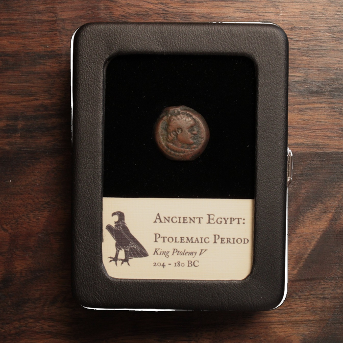 Ptolemaic Egypt, Ptolemy V, Bronze Hemiobol - 204 – 180 BCE - Egypt