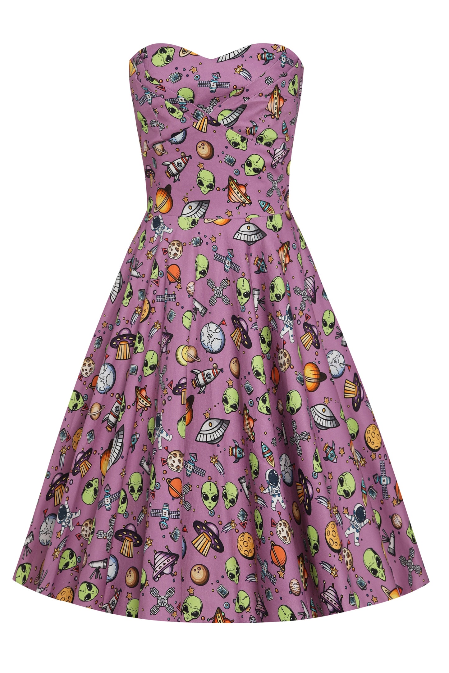 Melissa Purple UFOs Strapless Dress