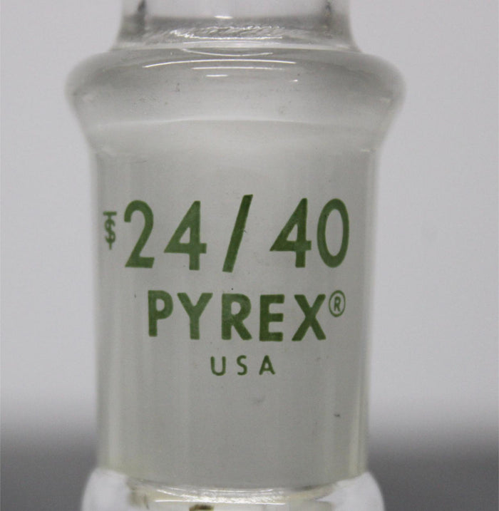 Pyrex 500mL Round Bottom Distilling Flask with Bent Inlet Adapter