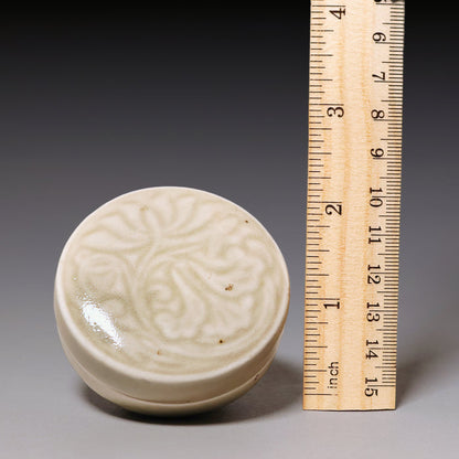 Qing Dynasty, Ceramic Ink Box for Stamp Seal