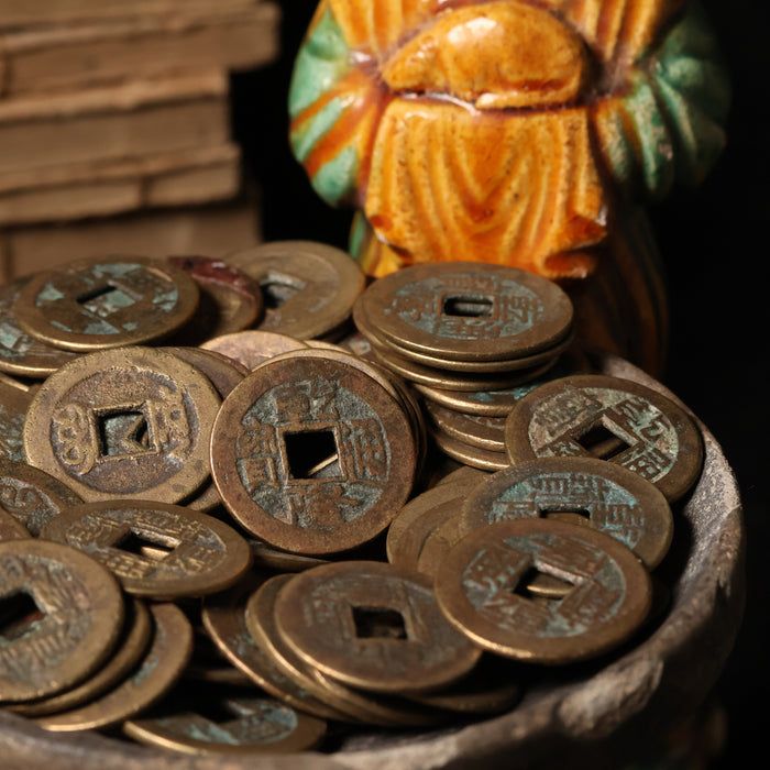 Qing Dynasty, Two Emperors: Qianlong & Daoguang, Copper Cash Coins - 1735 to 1850 CE - China
