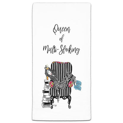 "Queen of Multi-Slacking" Dolly Mama's by Joey Flour Sack Towel - CJ Bella Co.