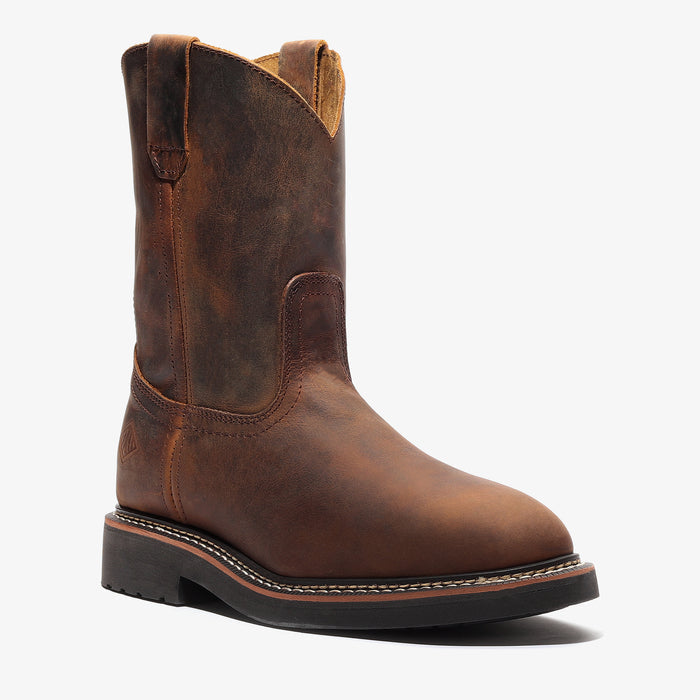 Rancher 10" Men's Pull-On Work Boot - Crazy Brown