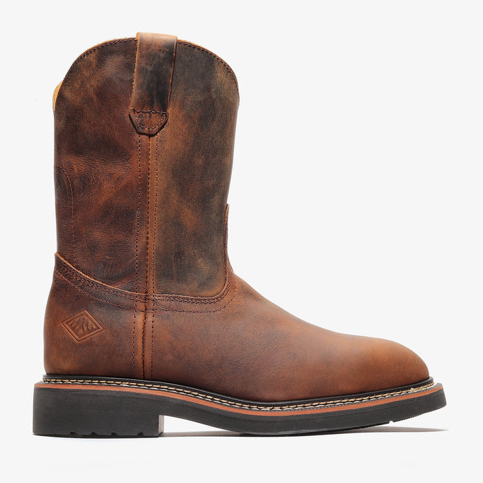 Rancher 10" Men's Pull-On Work Boot - Crazy Brown