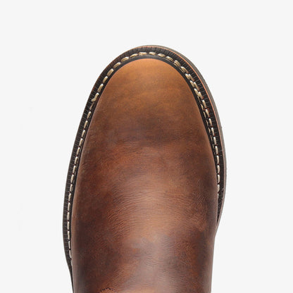 Rancher 10" Men's Pull-On Work Boot - Crazy Brown