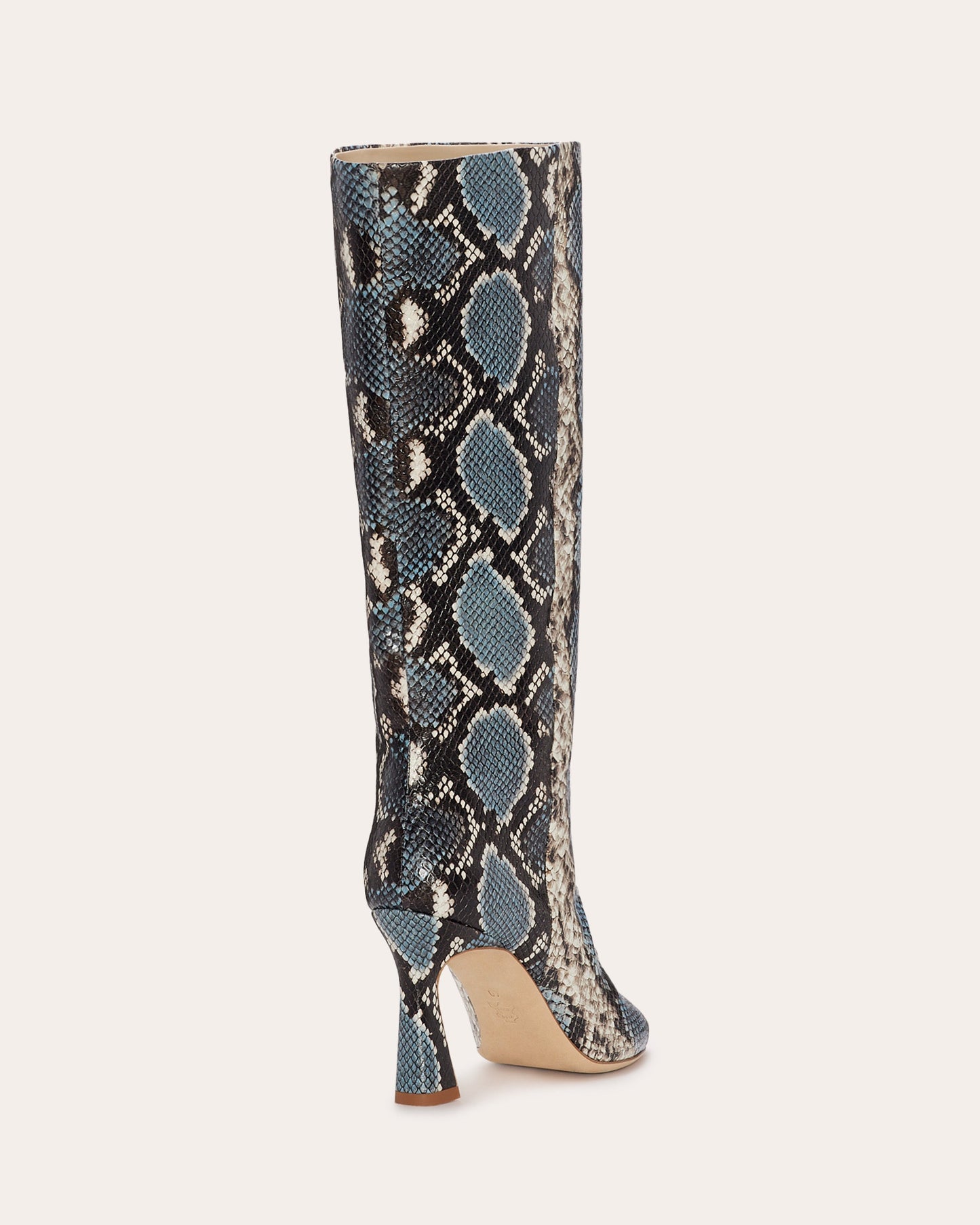 Queen Heeled Snake Boots | BLUE SNAKE