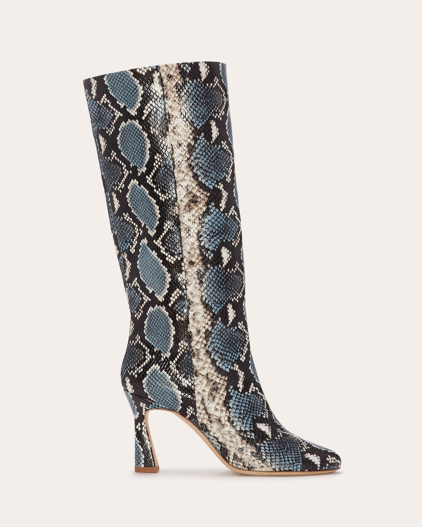 Queen Heeled Snake Boots | BLUE SNAKE
