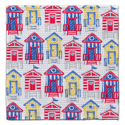 Red Yellow & Blue Waffle Weave Washcloth
