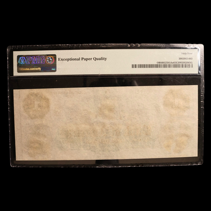 Rhode Island, Bank of America, One Dollar Note - 1860s - American Civil War Era