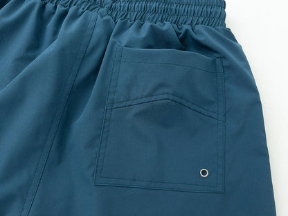 RHUDE embroidered tie elastic track shorts
