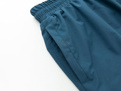 RHUDE embroidered tie elastic track shorts